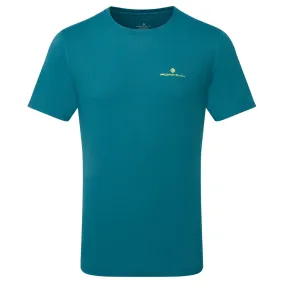 Ronhill Core Short Sleeve Running Tee - Mens - Deep Teal/Acid