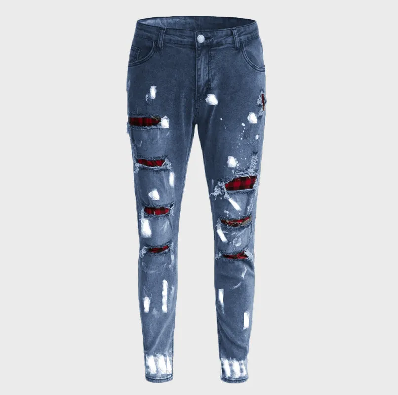 Slim Fit Stretchy Torn Jeans