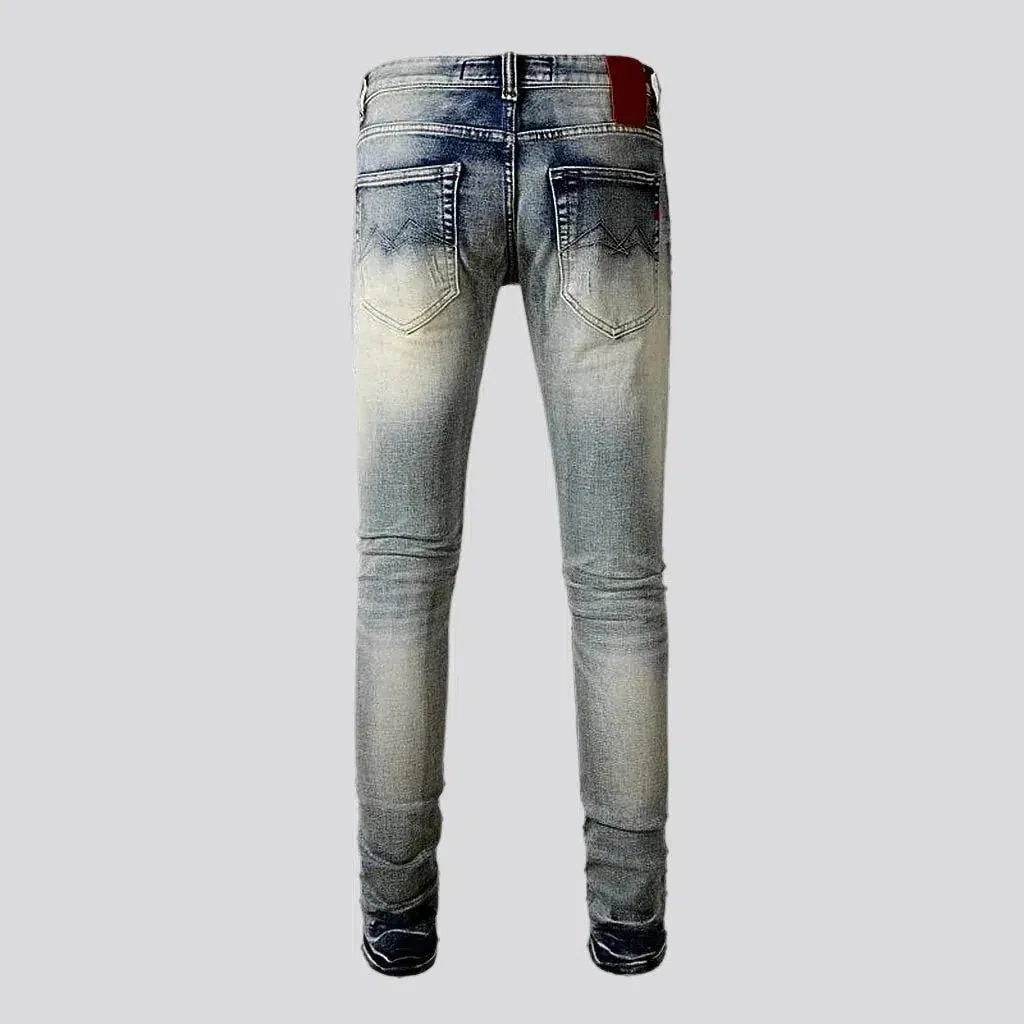 Smoothed skinny jeans
 for men