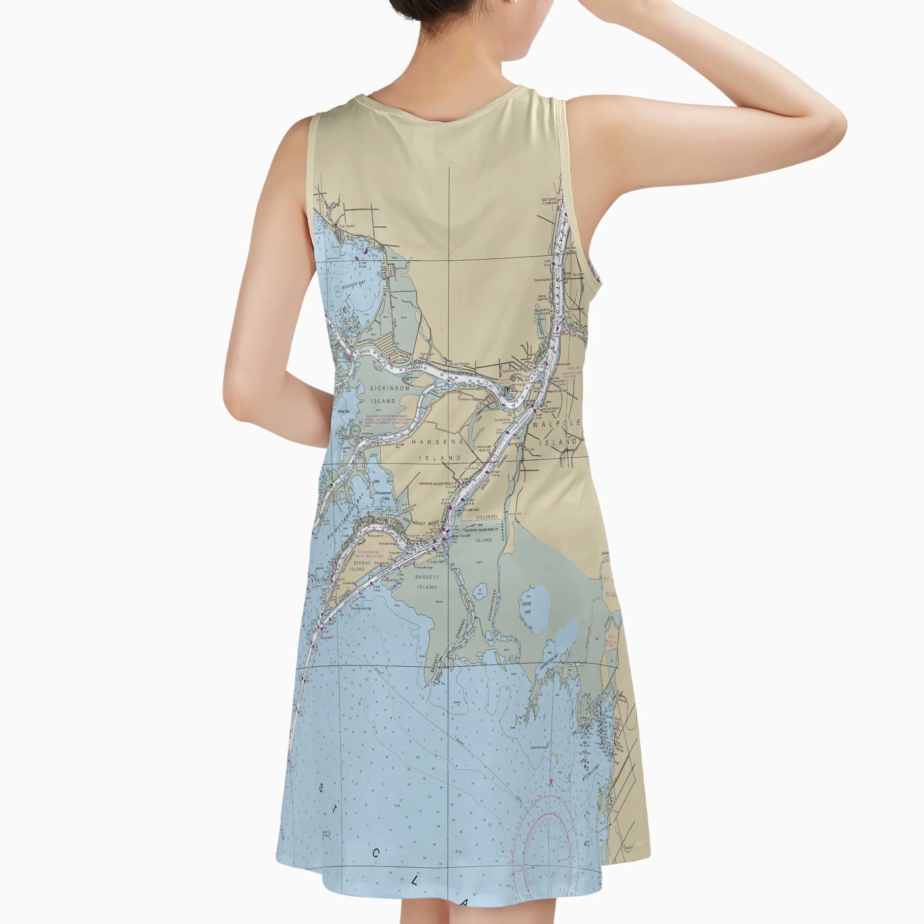 The Harsens Island Navigator Sundress