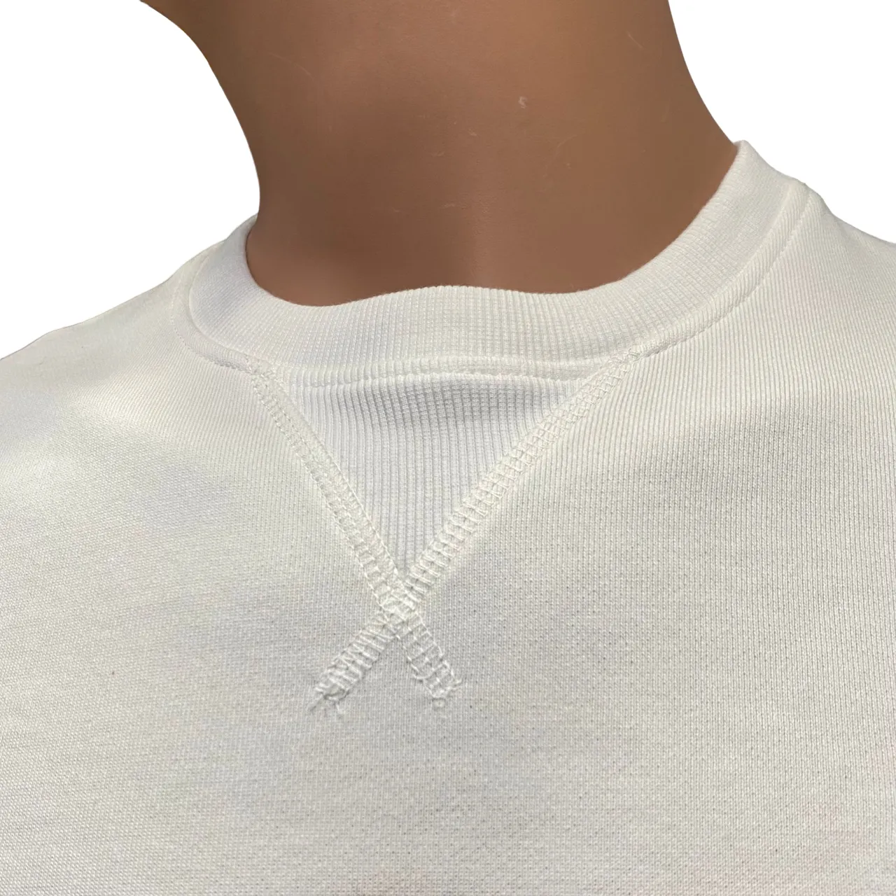 U.S. Polon Assn felpa girocollo da uomo Max US40187003 101 bianco
