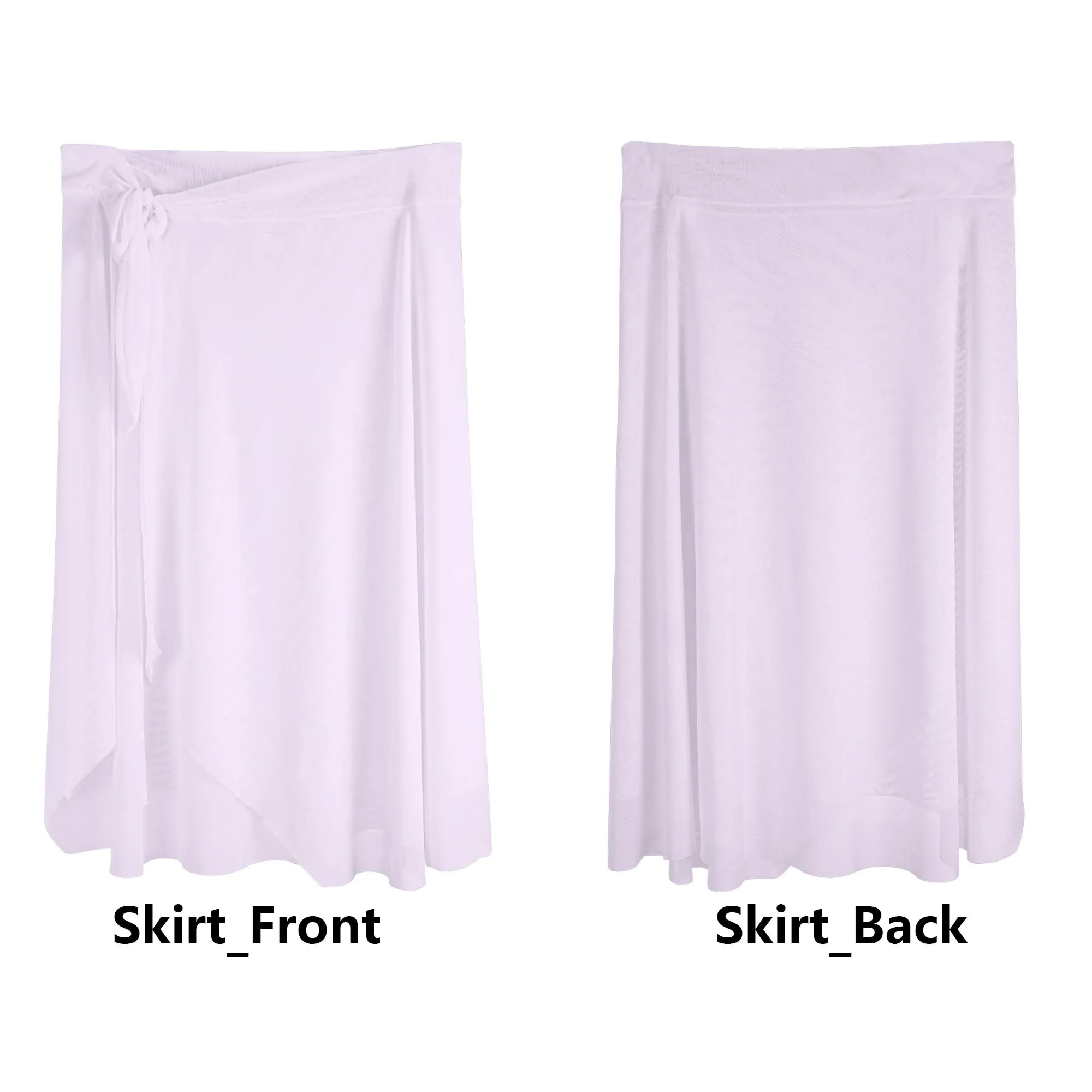 Womens Light Plum Swimsuit Cover Up Ruffle Tie Side Beach Sarong Wrap Maxi Skirt